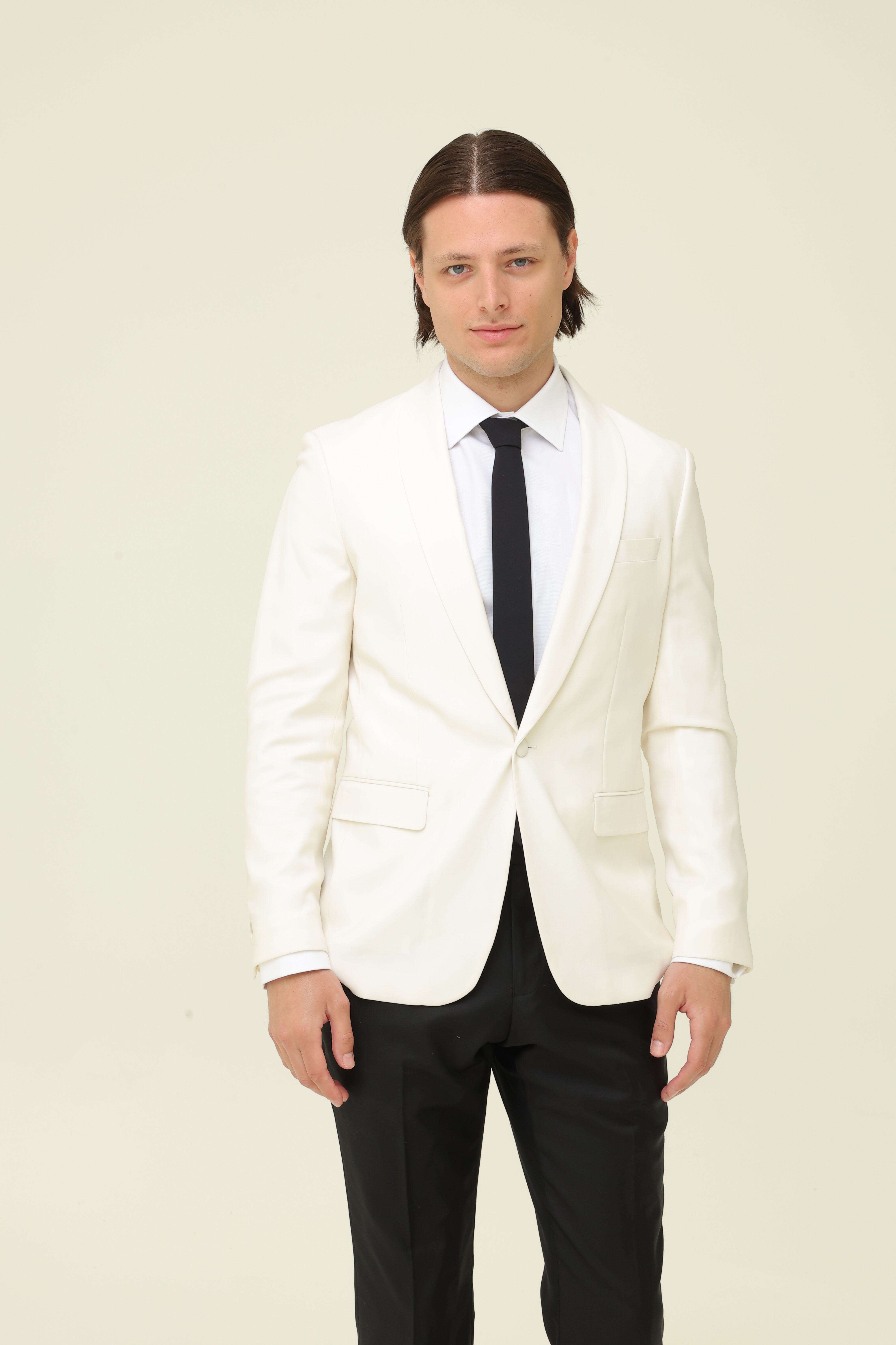 White Blazer With Black Trousers White Blazer With Black Pants