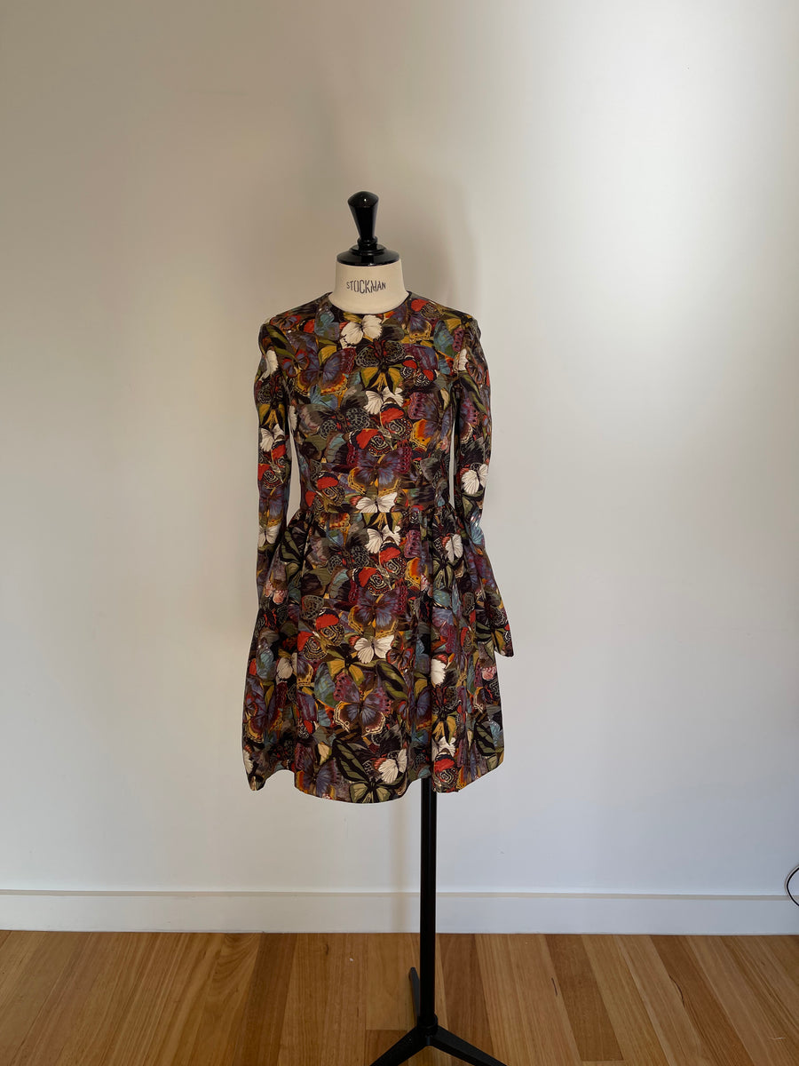 Valentino Butterfly Print Dress