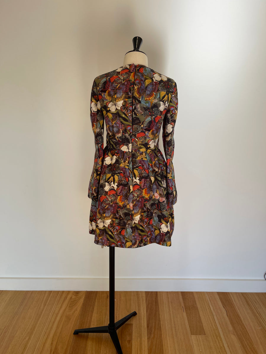 Valentino Butterfly Print Dress