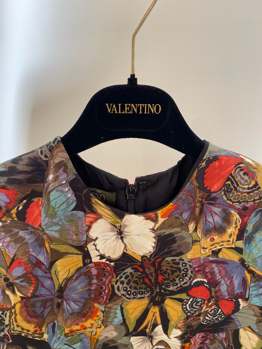 Valentino Butterfly Print Dress