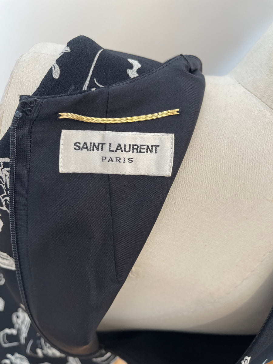 Saint Laurent Pistol-Print Dress