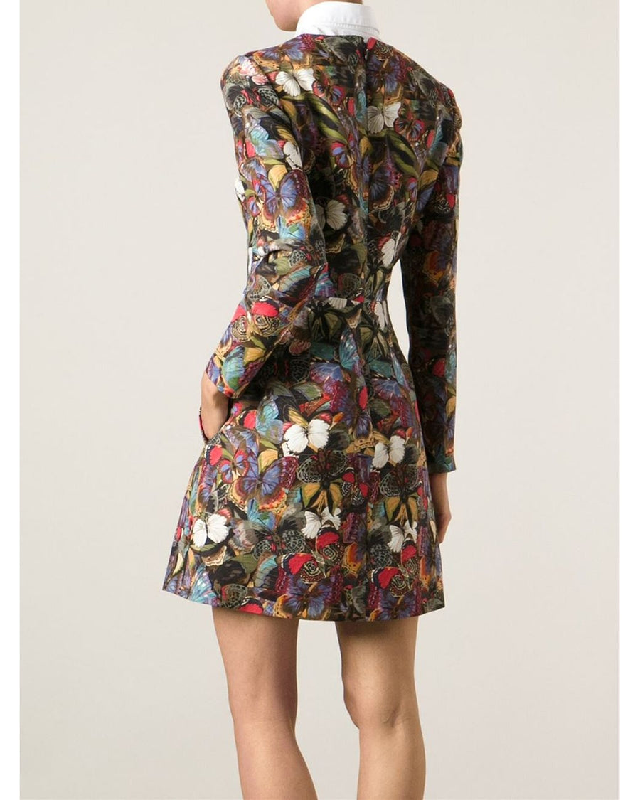 Valentino Butterfly Print Dress