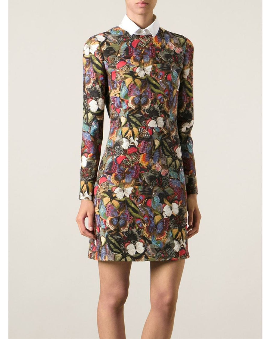 Valentino Butterfly Print Dress