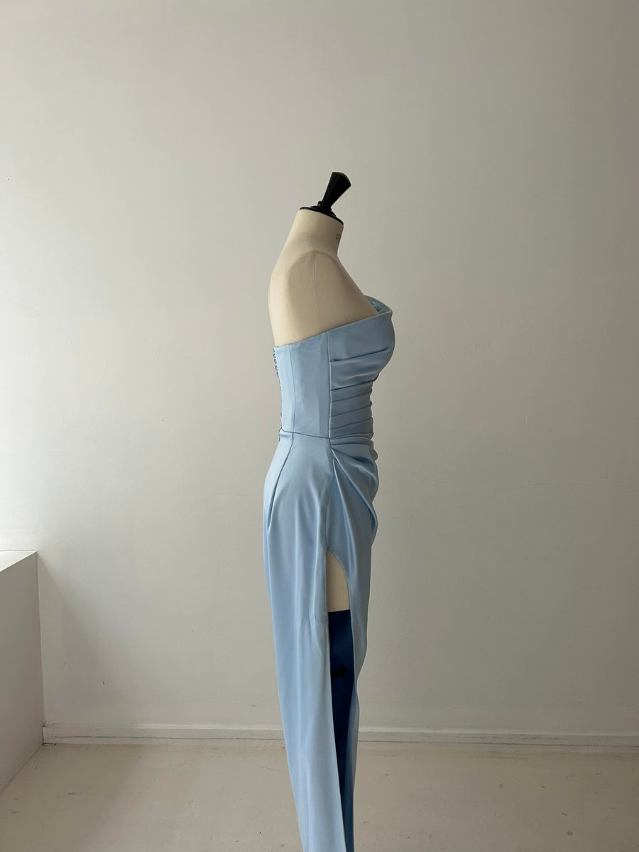 Lia Stublla Blue Gown - KLOVIA 