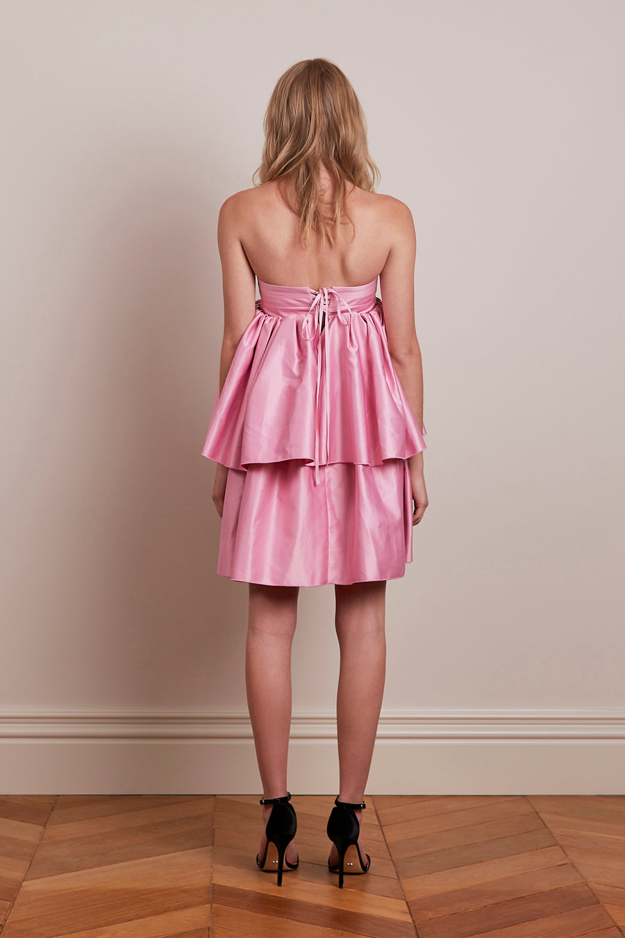 rotate mini dress Satin Mini Dress White