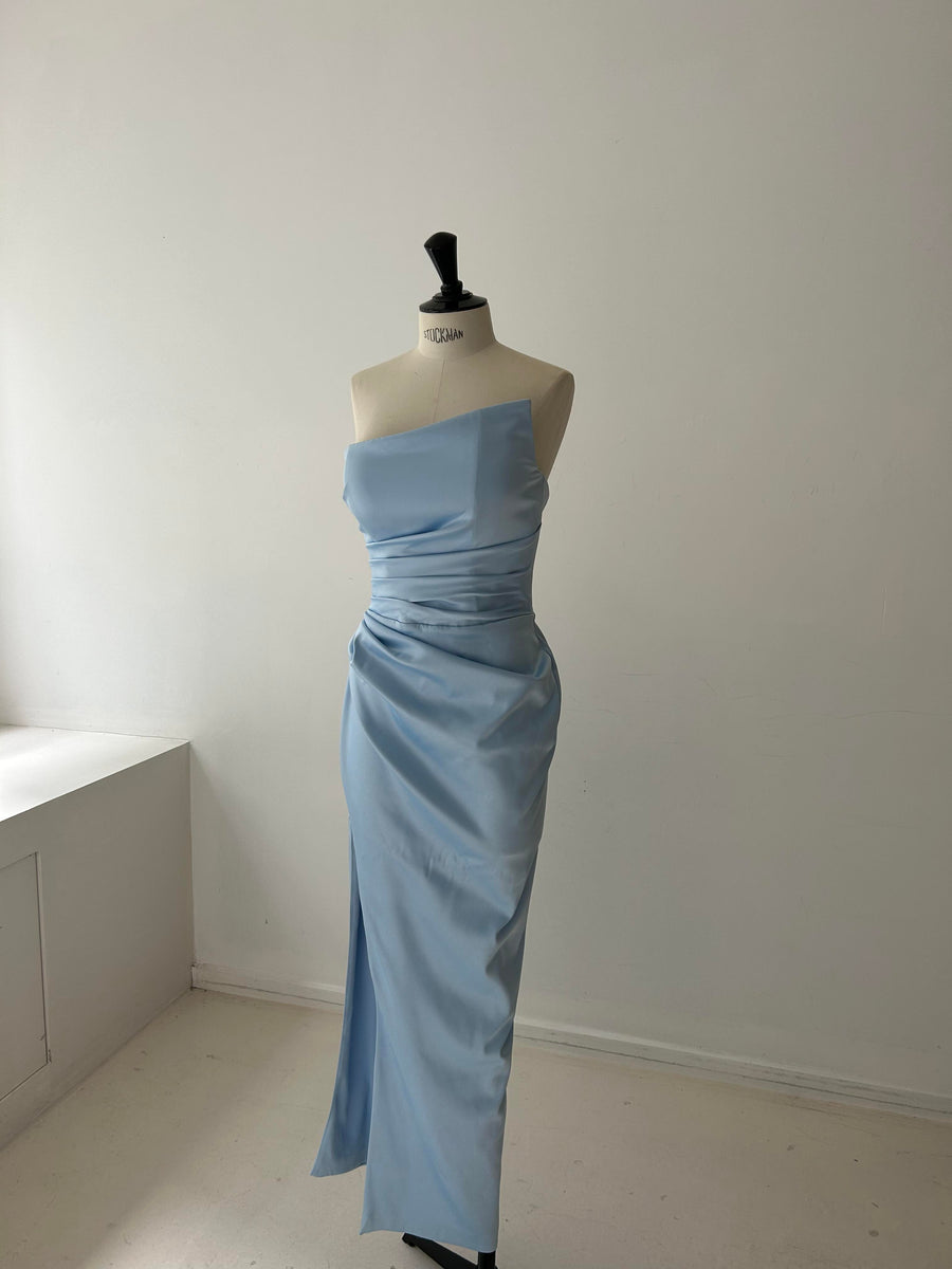Lia Stublla Blue Gown - KLOVIA 